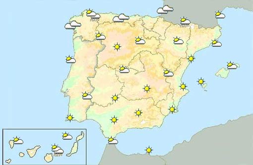 prevision tiempo fin de semana