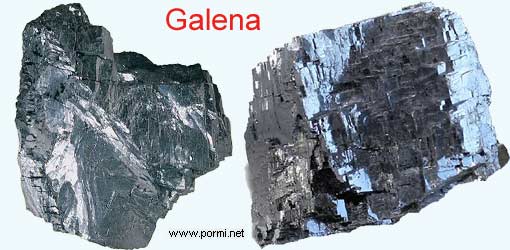 fotos minerales Galena