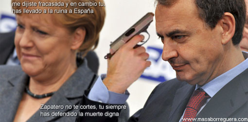 Zapatero Merkel prevision Tiempo