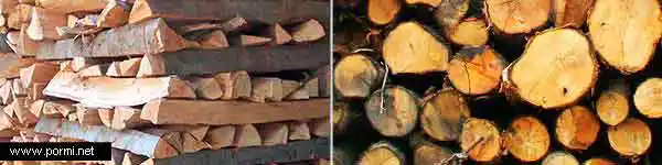 Leña para horno de barro