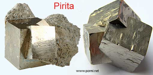 fotos minerales Pirita
