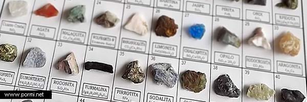 Índice de minerales y rocas