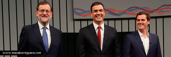 Mariano Rajoy Pedro Sánchez Albert Rivera