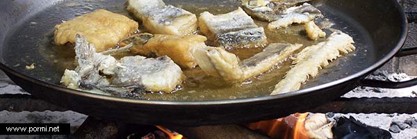 Paella de bacalao y coliflor