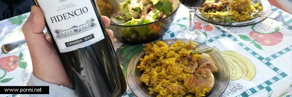 Vino y Paella