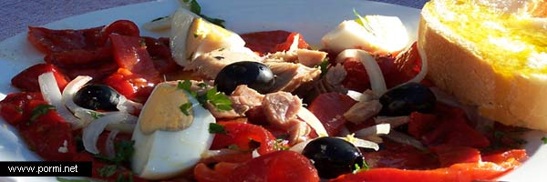 Ensalada de verano Restaurante Casa Diego Pampaneira Alpujarra