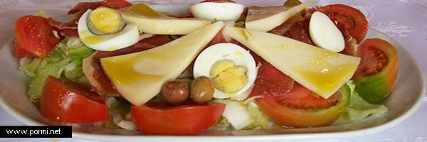 Ensalada de la cas Restaurante El Teide Alpujarra