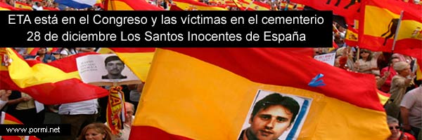 Victimas terrorismo ETA Santos Inocentes 11-M